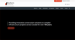 Desktop Screenshot of dufferinconstruction.com